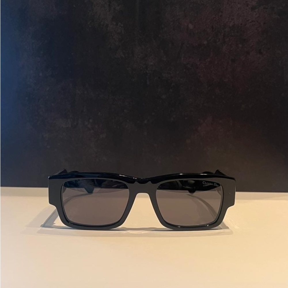 Dior Black Rectangular Sunglasses